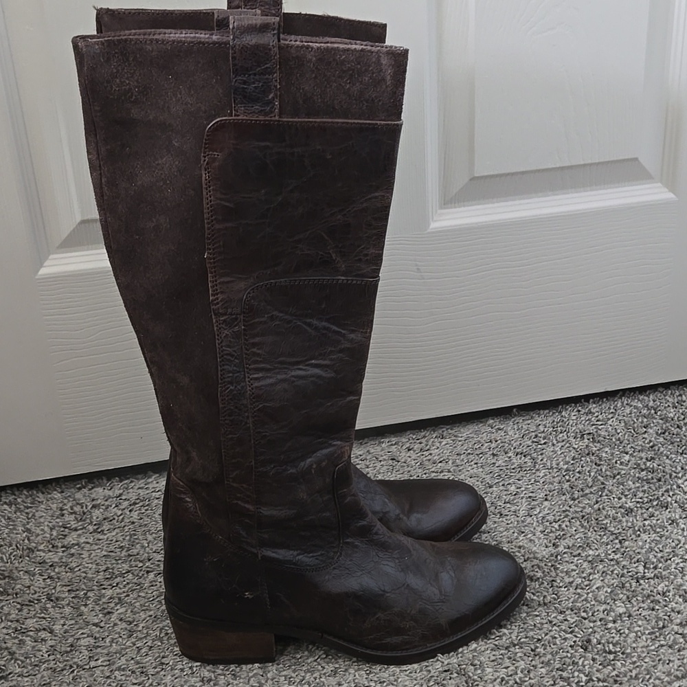 MIA Corey Dark Brown Equestrian Riding Boots Size 8.5